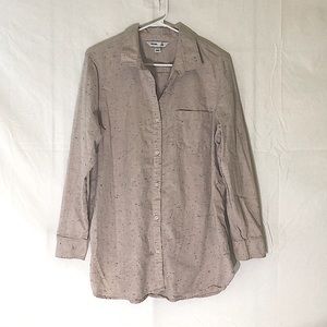 Taupe Speckled Tunic Shirt